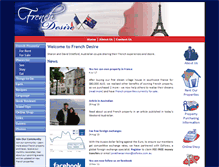 Tablet Screenshot of frenchdesire.com.au